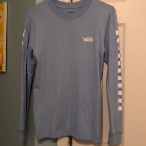 Long sleeve periwinkle vans shirt